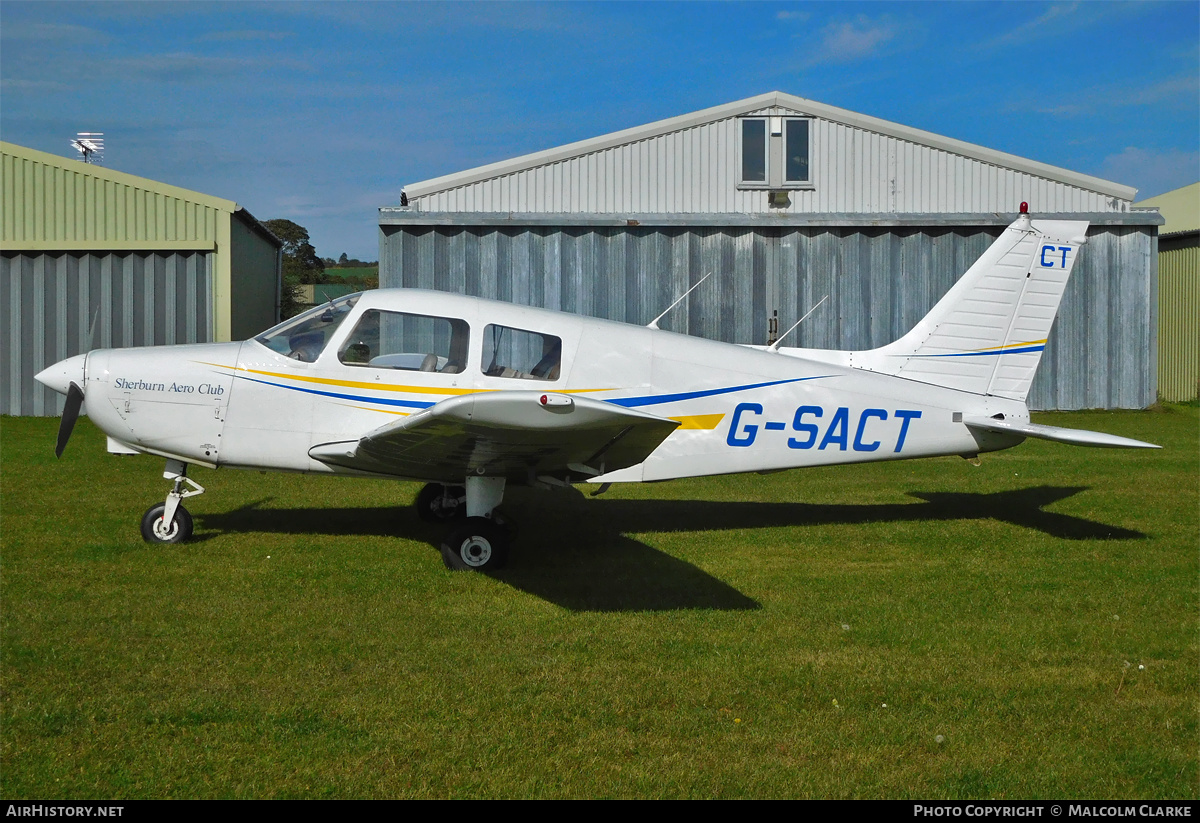 Aircraft Photo of G-SACT | Piper PA-28-161 Cadet | Sherburn Aero Club | AirHistory.net #399646