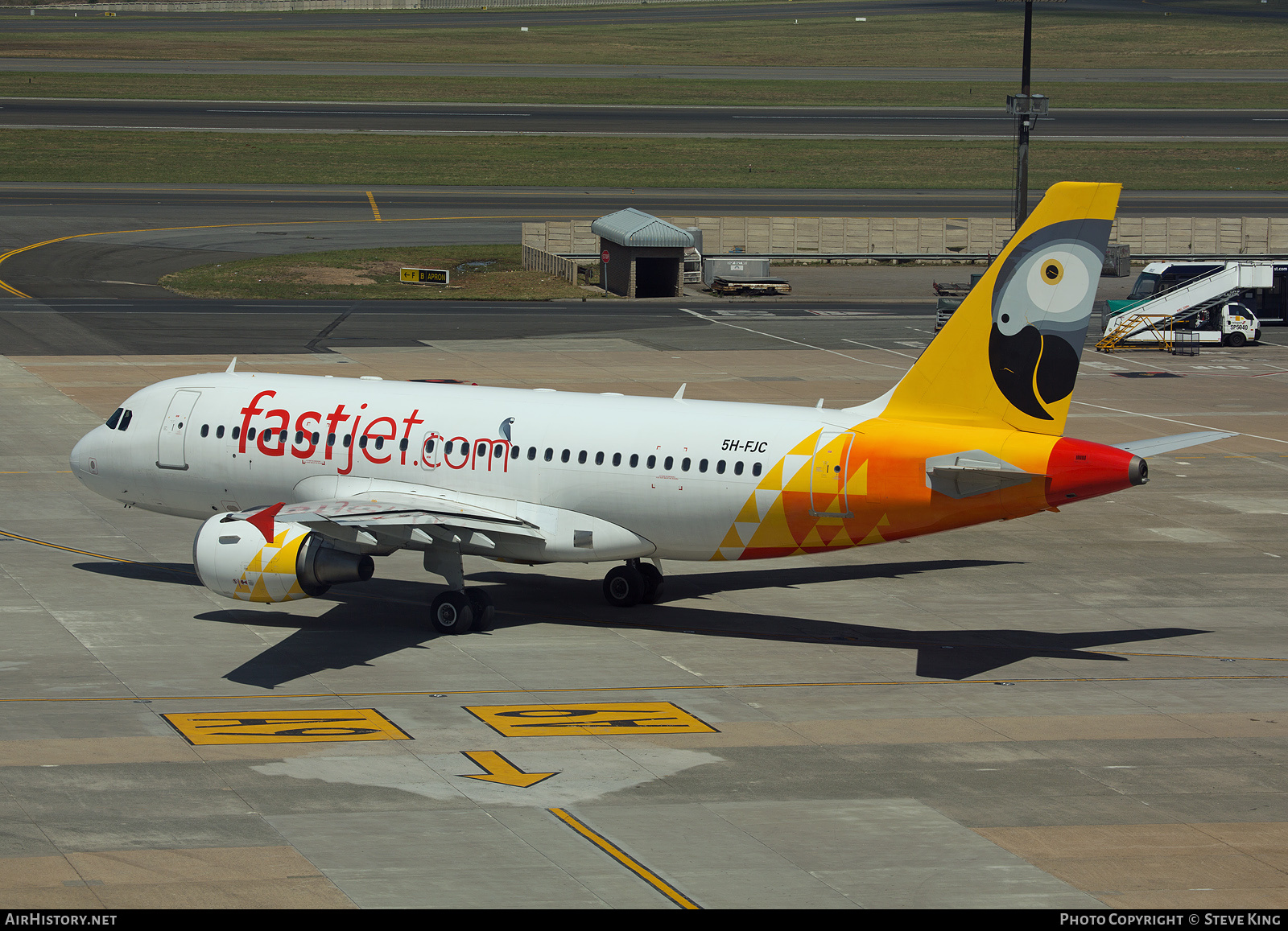 Aircraft Photo of 5H-FJC | Airbus A319-112 | Fastjet | AirHistory.net #399672