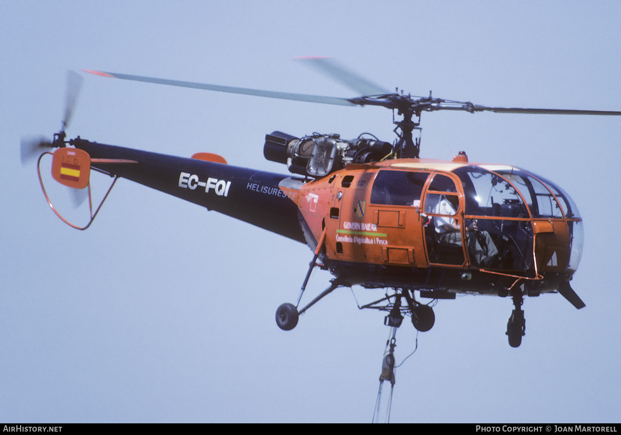 Aircraft Photo of EC-FQI | Aerospatiale SA-316B Alouette III | Helisureste | AirHistory.net #399701