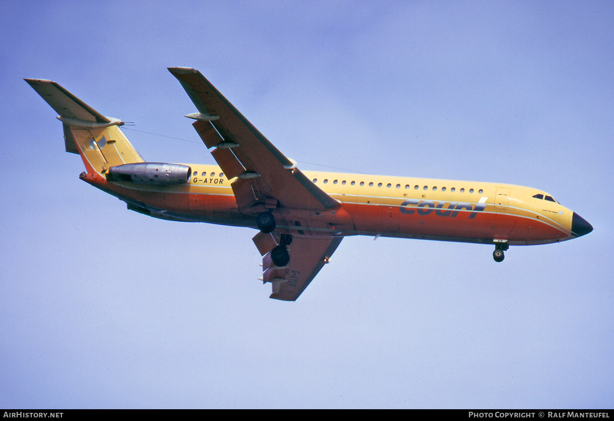 Aircraft Photo of G-AYOR | BAC 111-518FG One-Eleven | Court Line | AirHistory.net #399757