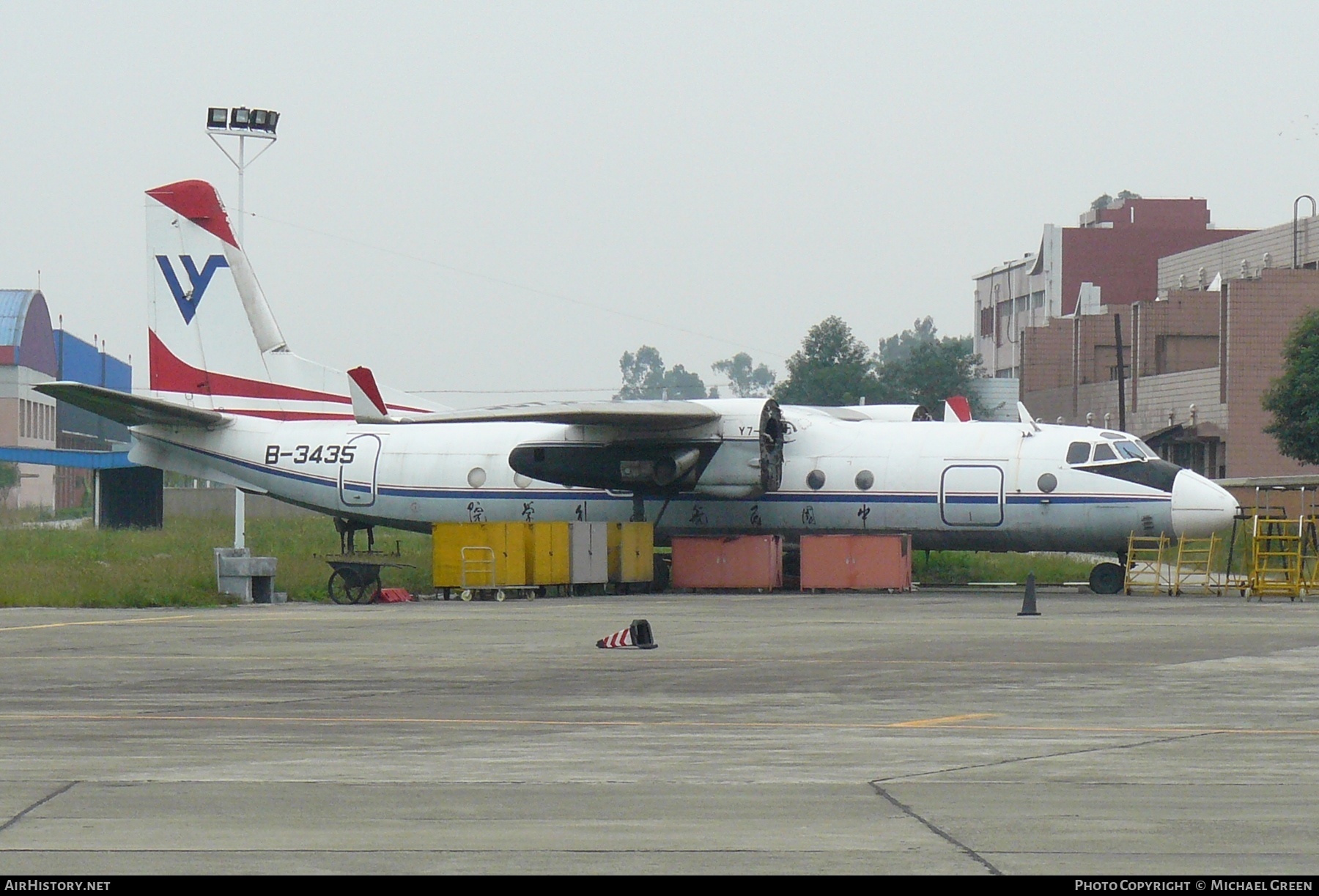 Aircraft Photo of B-3435 | Xian Y7-100 | Civil Aviation Flight University of China - CAFUC | AirHistory.net #399770