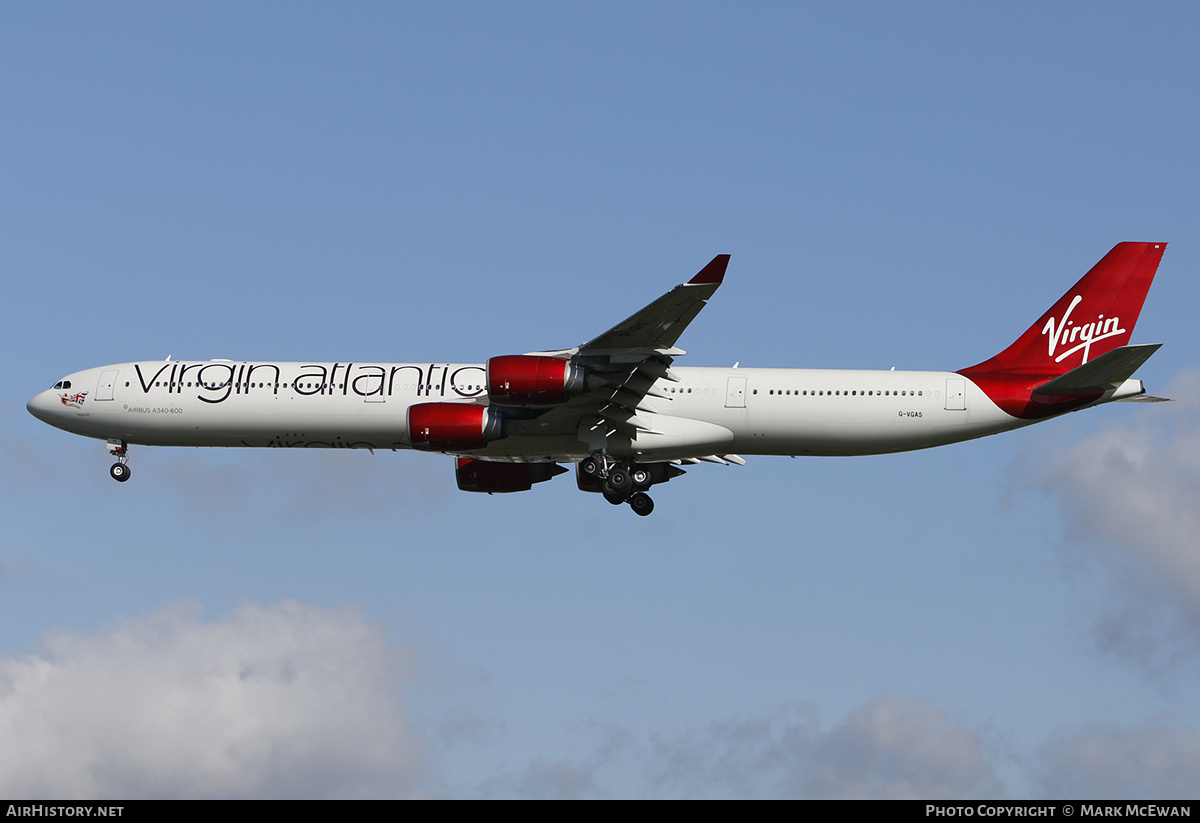 Aircraft Photo of G-VGAS | Airbus A340-642 | Virgin Atlantic Airways | AirHistory.net #399774