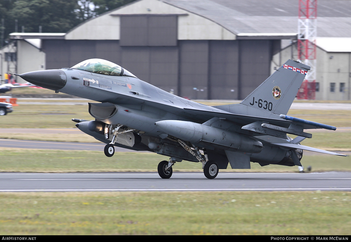 Aircraft Photo of J-630 | General Dynamics F-16AM Fighting Falcon | Netherlands - Air Force | AirHistory.net #399844