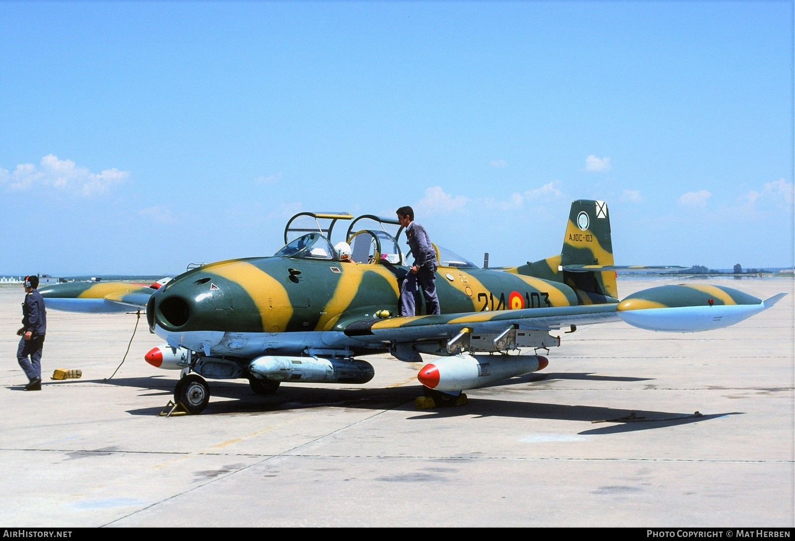 Aircraft Photo of A.10C-103 | Hispano HA-220D Super Saeta | Spain - Air Force | AirHistory.net #399849