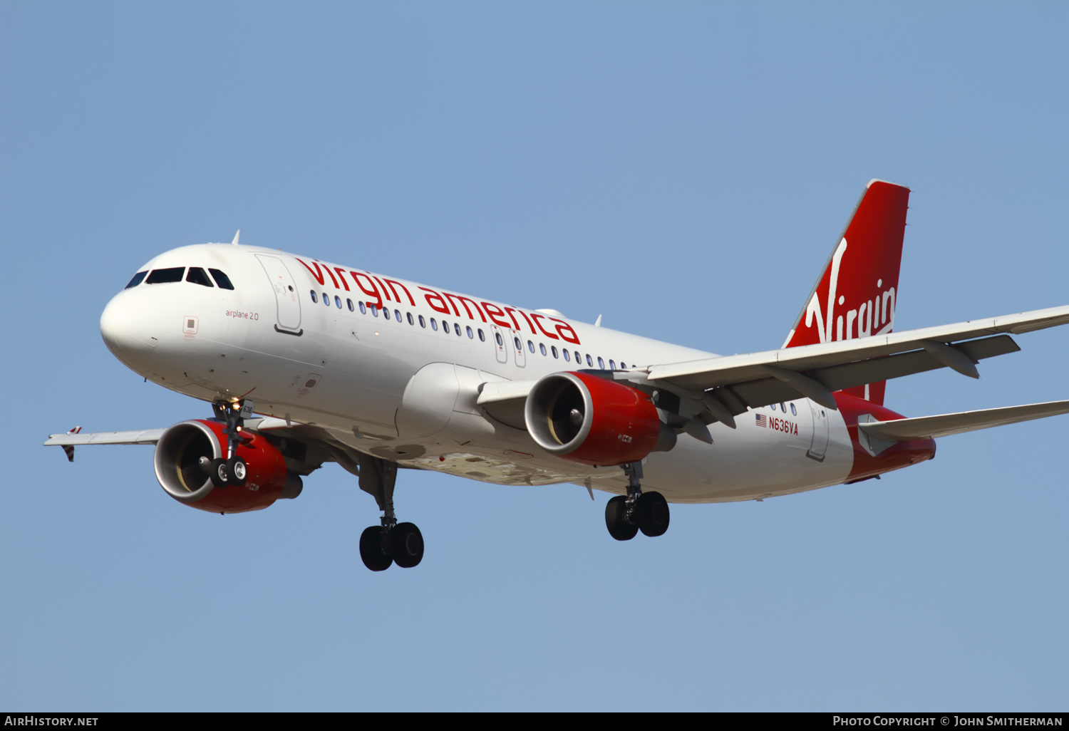 Aircraft Photo of N636VA | Airbus A320-214 | Virgin America | AirHistory.net #399857