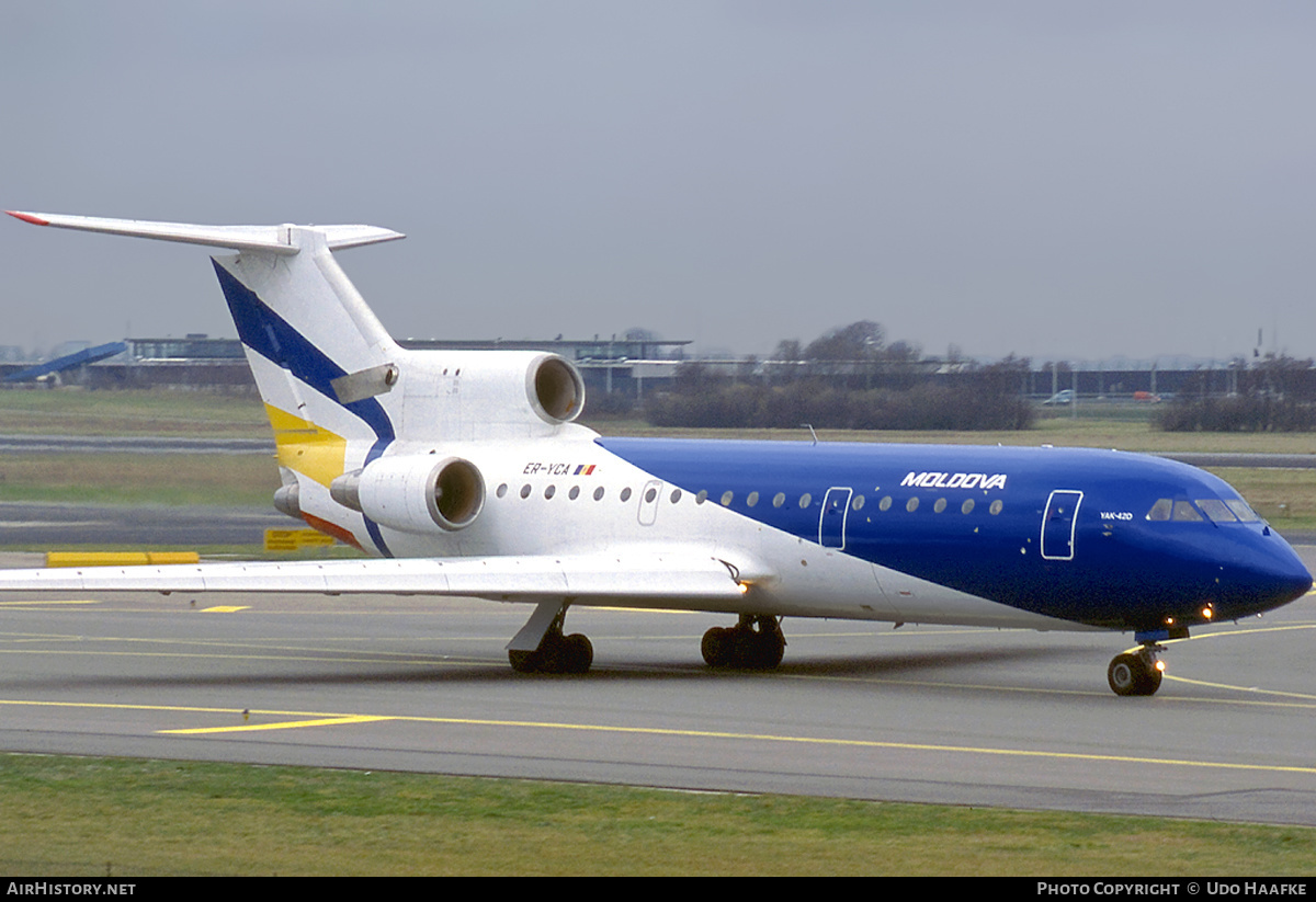 Aircraft Photo of ER-YCA | Yakovlev Yak-42D | Air Moldova International | AirHistory.net #399905