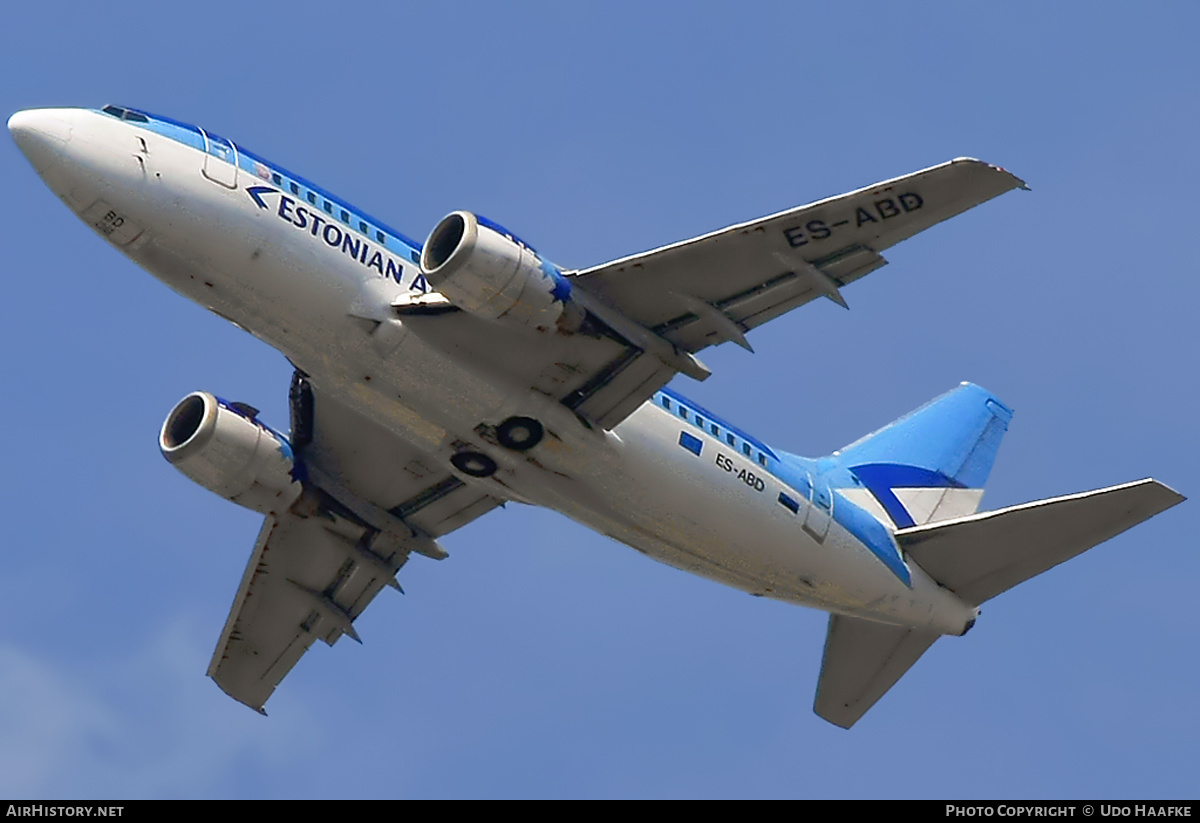 Aircraft Photo of ES-ABD | Boeing 737-5Q8 | Estonian Air | AirHistory.net #399941