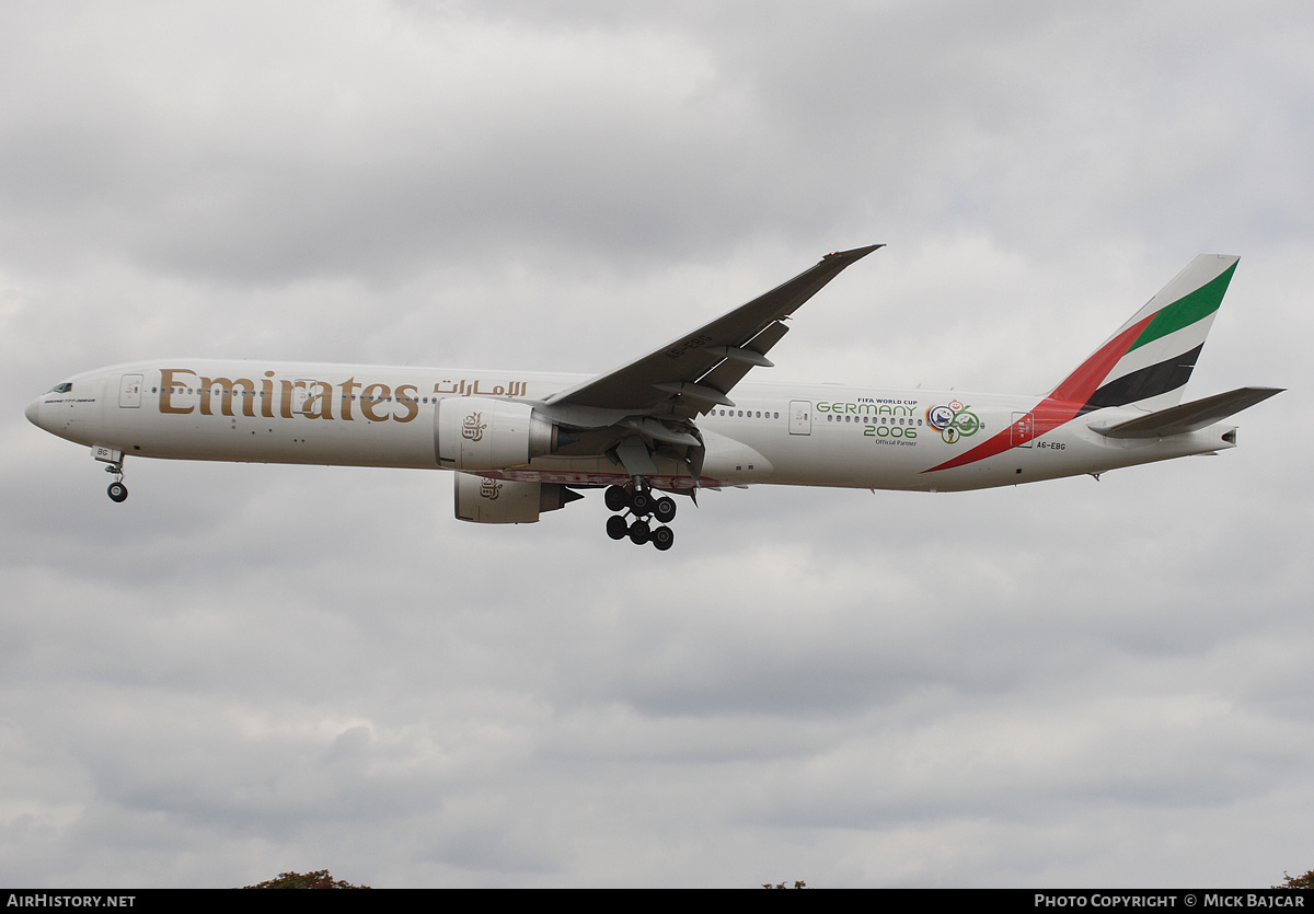 Aircraft Photo of A6-EBG | Boeing 777-36N/ER | Emirates | AirHistory.net #399972