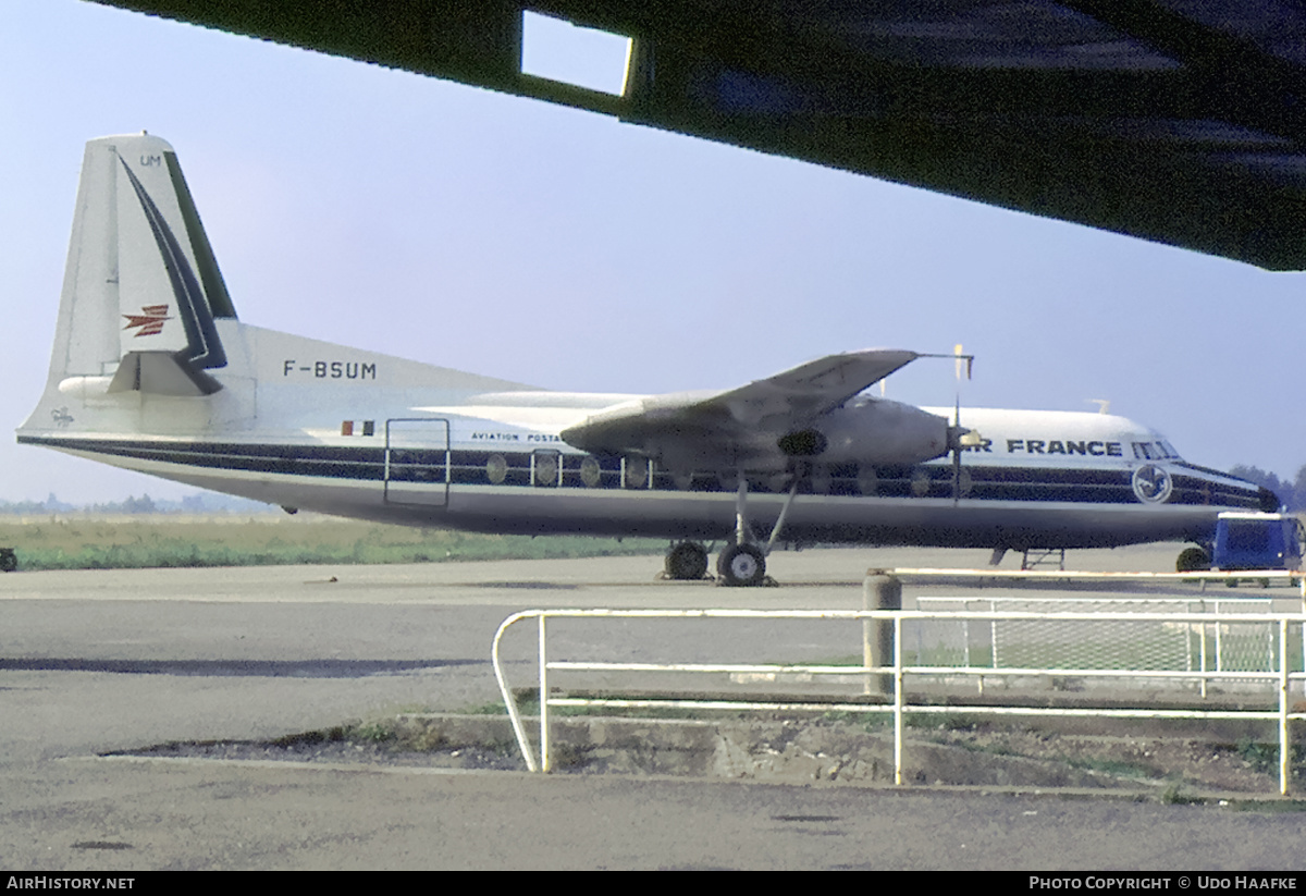 Aircraft Photo of F-BSUM | Fokker F27-500 Friendship | Air France | AirHistory.net #400003