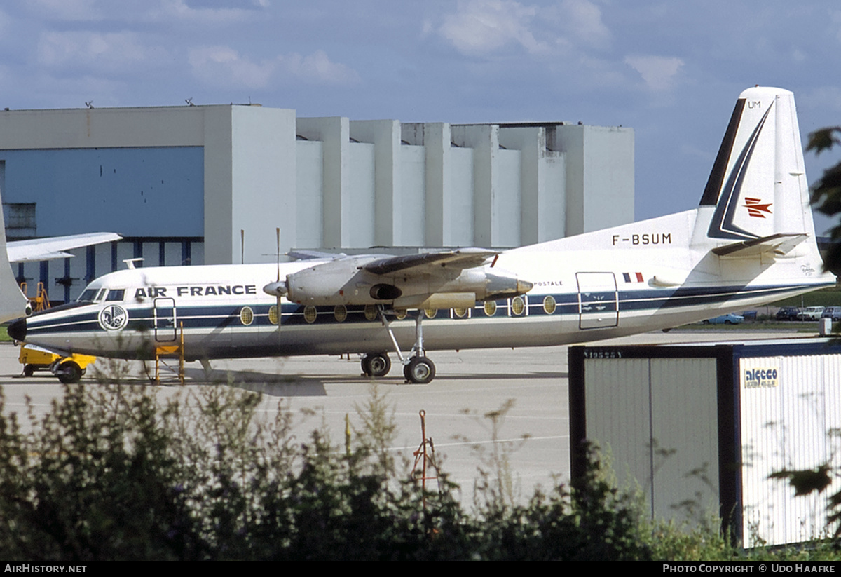 Aircraft Photo of F-BSUM | Fokker F27-500 Friendship | Air France | AirHistory.net #400004