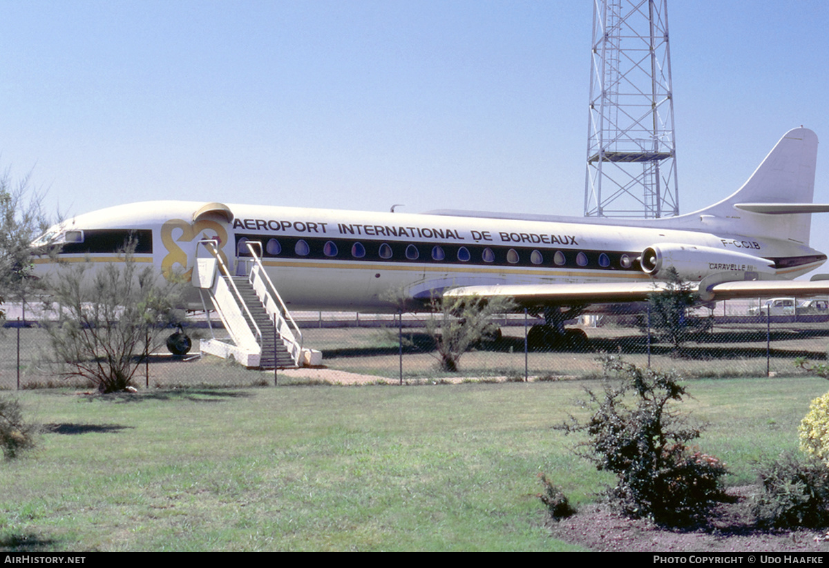 Aircraft Photo of F-CCIB | Sud SE-210 Caravelle III | Aeroport International de Bordeaux | AirHistory.net #400012