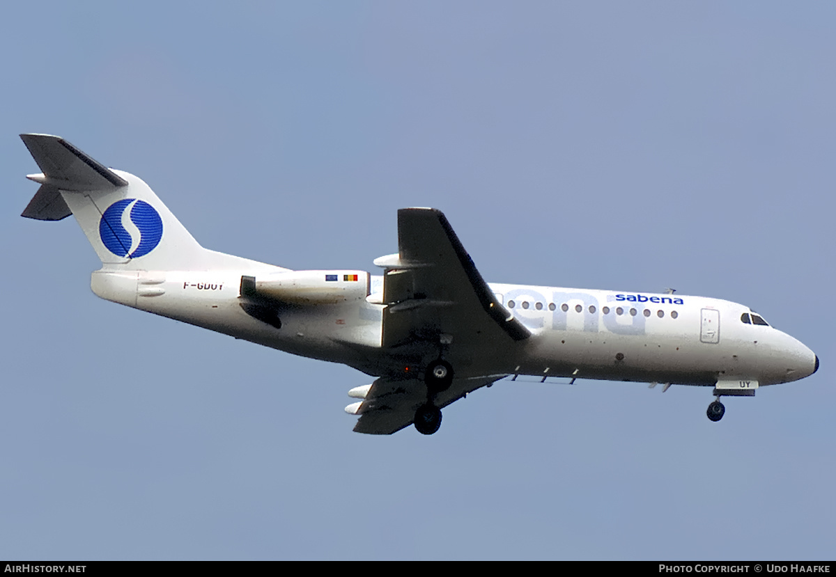 Aircraft Photo of F-GDUY | Fokker F28-4000 Fellowship | Sabena | AirHistory.net #400015