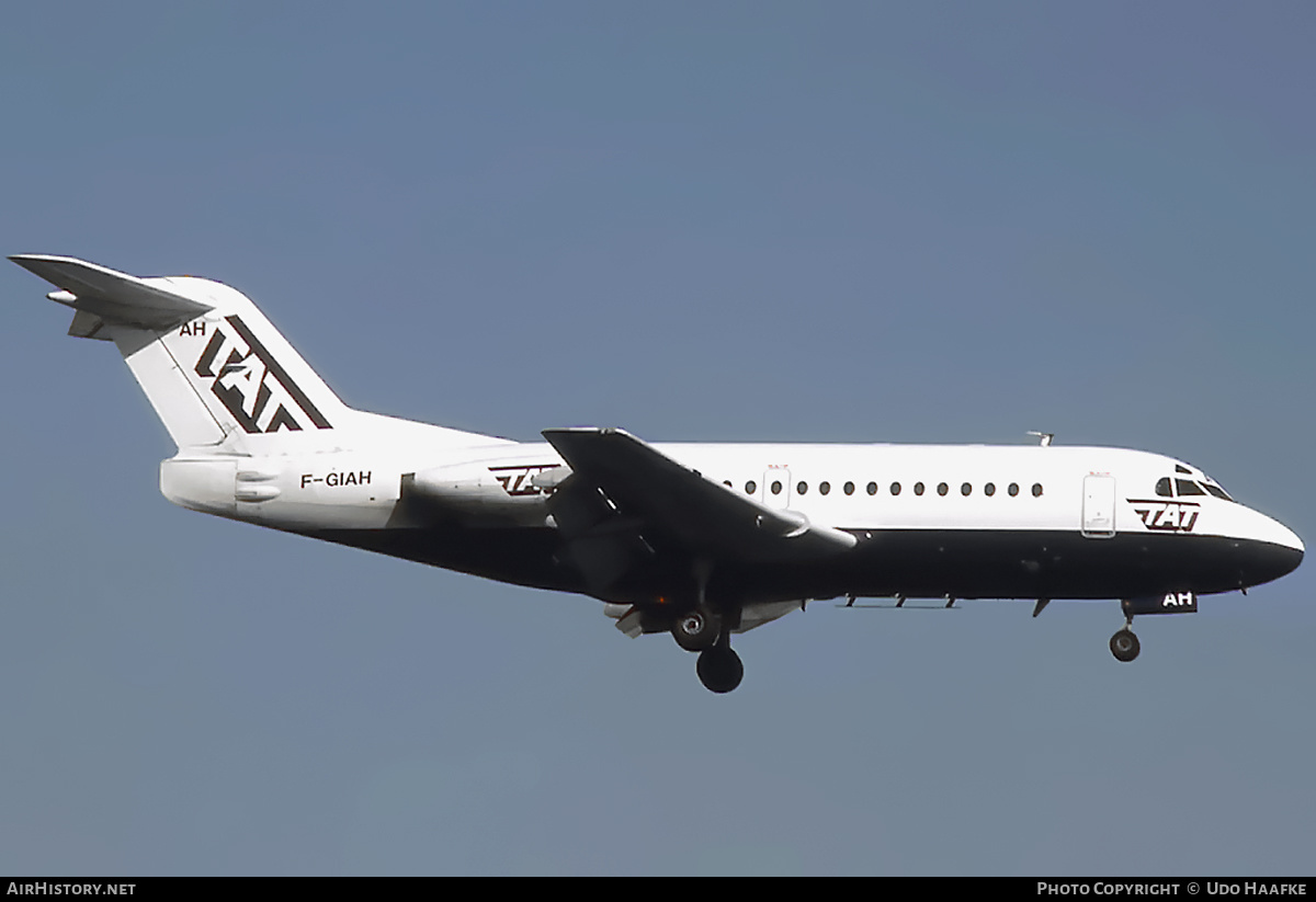 Aircraft Photo of F-GIAH | Fokker F28-1000 Fellowship | TAT - Transport Aérien Transrégional | AirHistory.net #400017