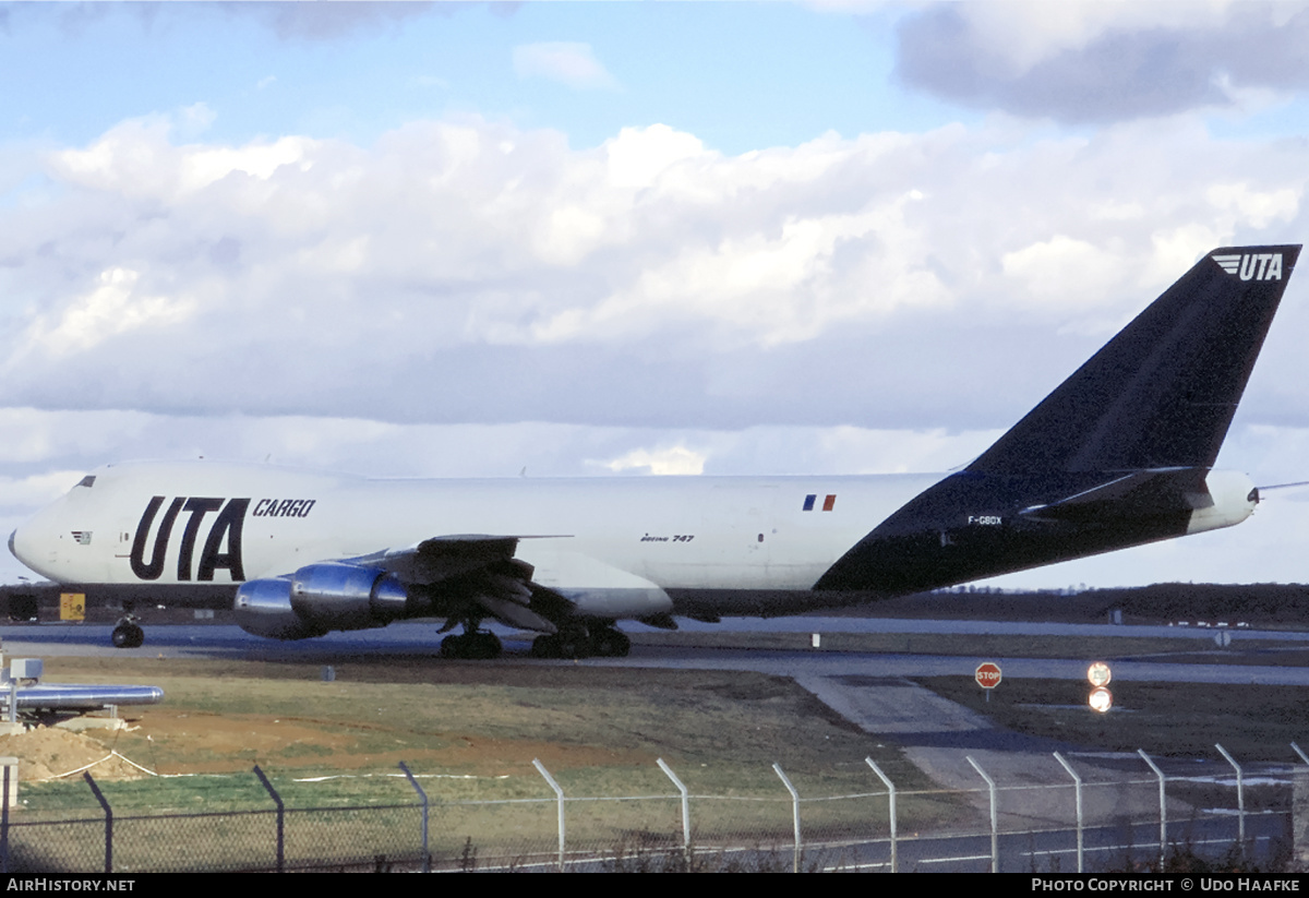 Aircraft Photo of F-GBOX | Boeing 747-2B3F/SCD | UTA - Union de Transports Aériens Cargo | AirHistory.net #400029