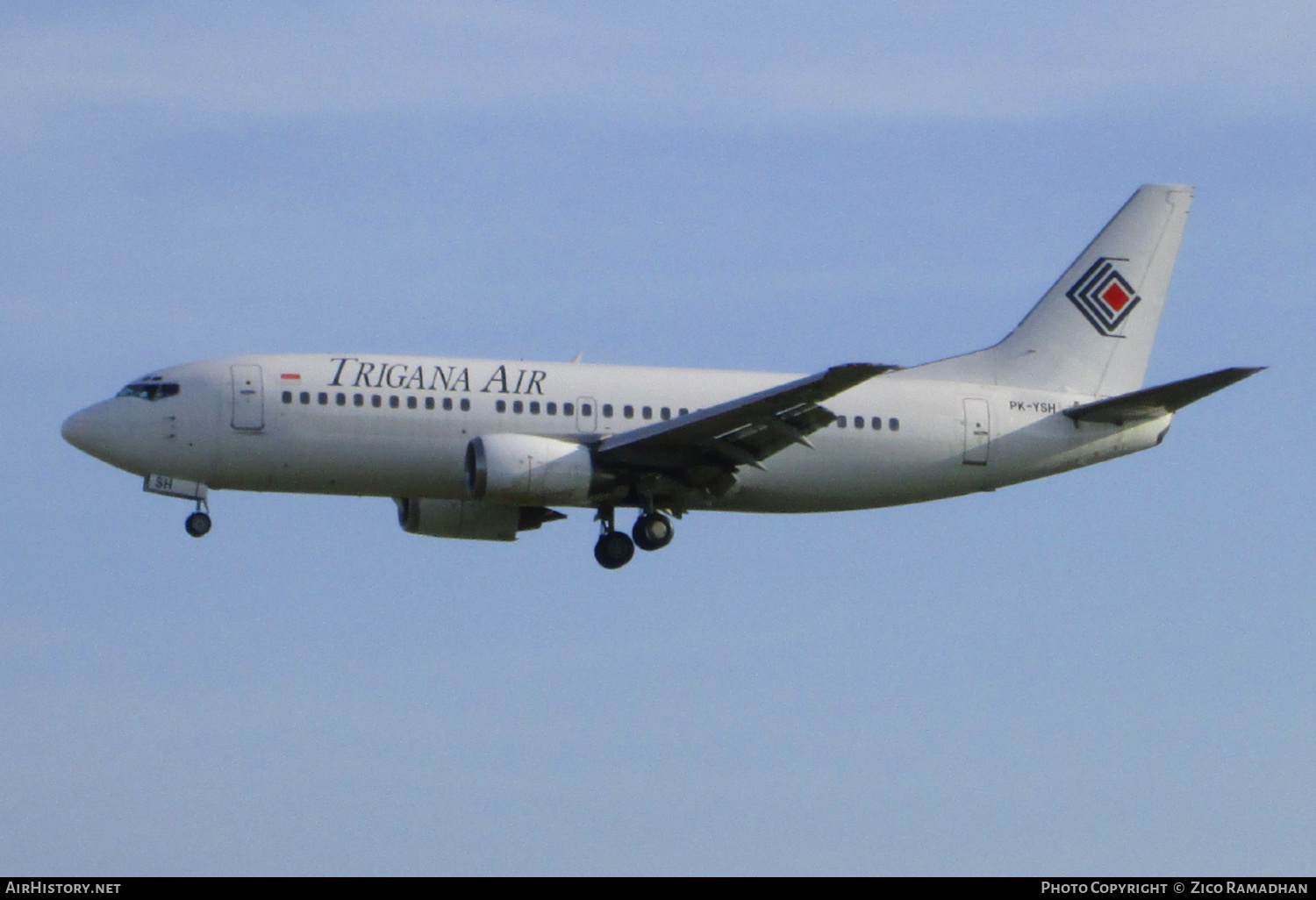 Aircraft Photo of PK-YSH | Boeing 737-3L9 | Trigana Air | AirHistory.net #400061