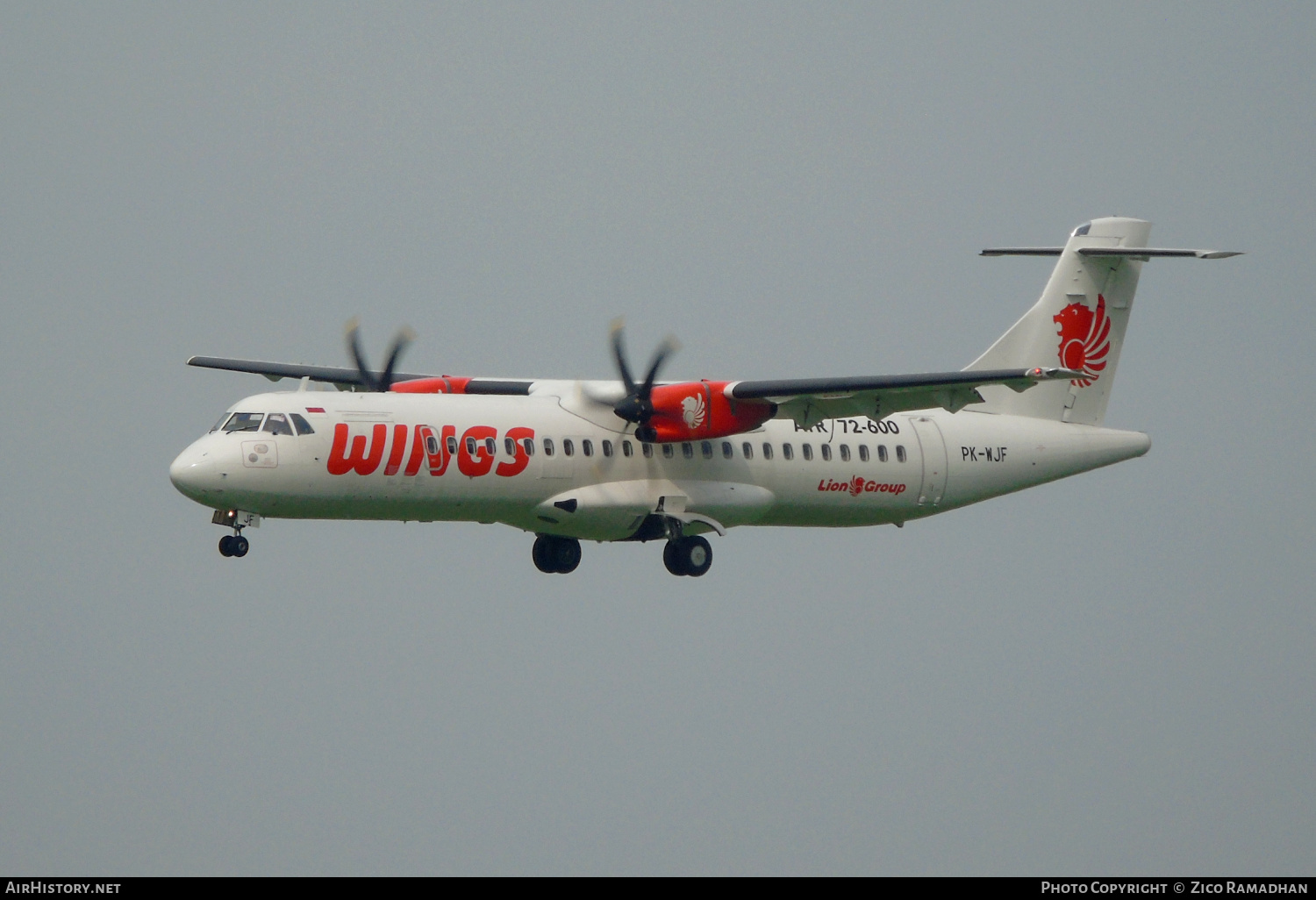 Aircraft Photo of PK-WJF | ATR ATR-72-600 (ATR-72-212A) | Wings Air | AirHistory.net #400062