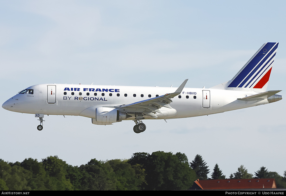 Aircraft Photo of F-HBXD | Embraer 170STD (ERJ-170-100STD) | Air France | AirHistory.net #400082