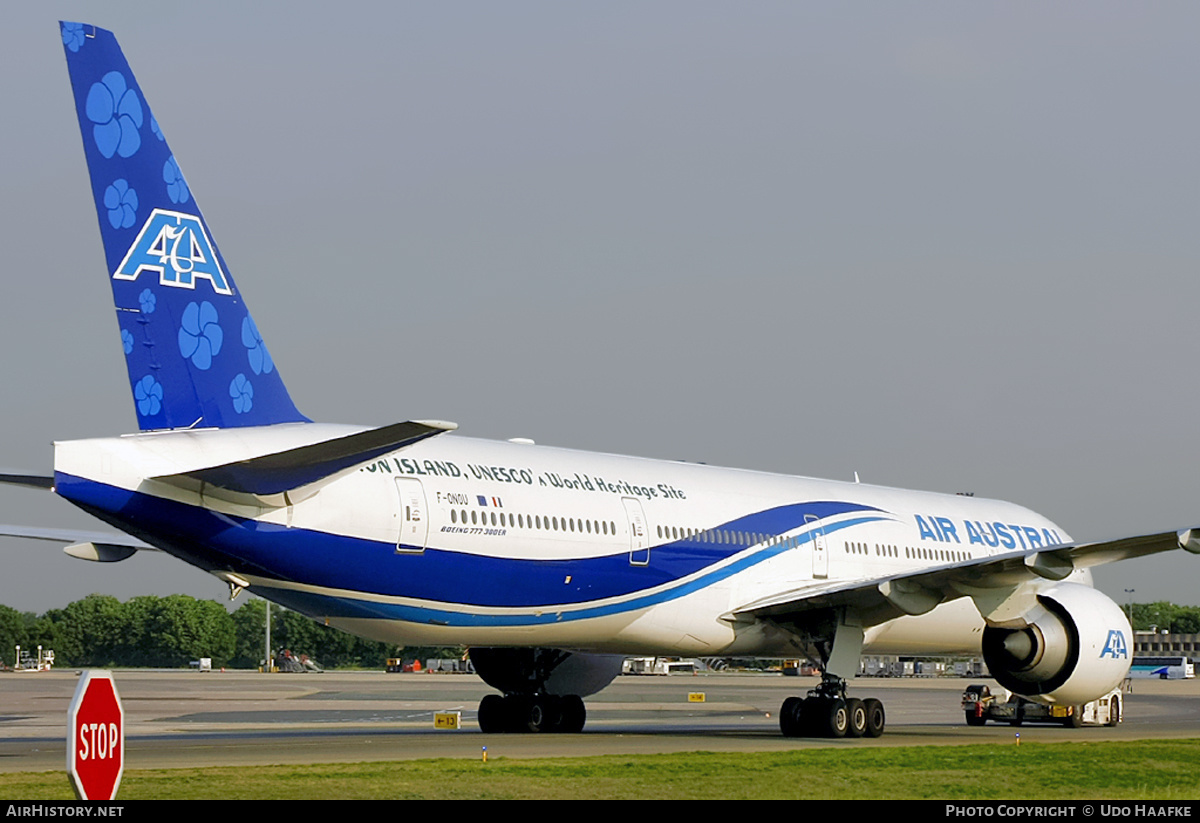 Aircraft Photo of F-ONOU | Boeing 777-3Q8/ER | Air Austral | AirHistory.net #400092