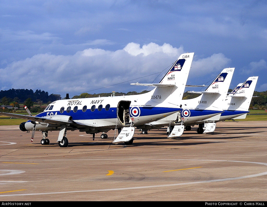 Aircraft Photo of XX478 | Scottish Aviation HP-137 Jetstream T2 | UK - Navy | AirHistory.net #400099