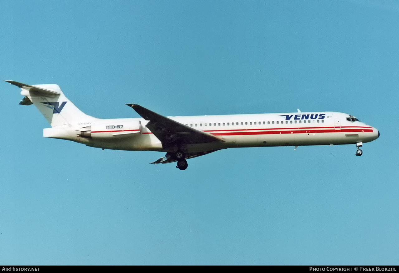 Aircraft Photo of SX-BAV | McDonnell Douglas MD-87 (DC-9-87) | Venus Airlines | AirHistory.net #400152