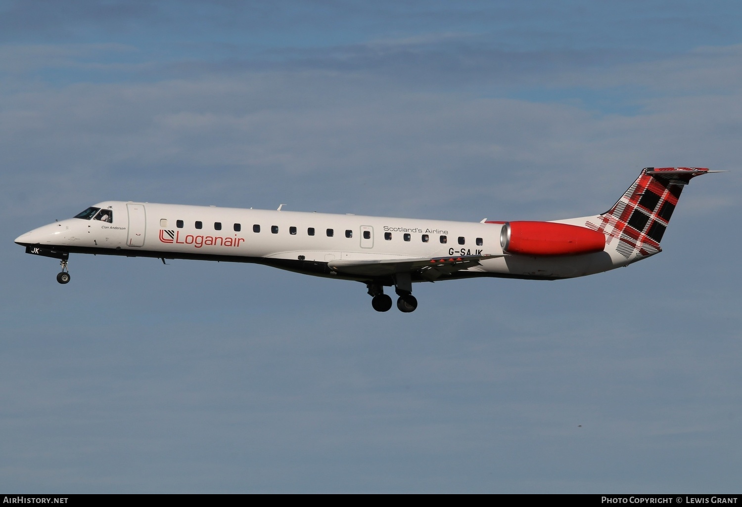 Aircraft Photo of G-SAJK | Embraer ERJ-145EP (EMB-145EP) | Loganair | AirHistory.net #400174