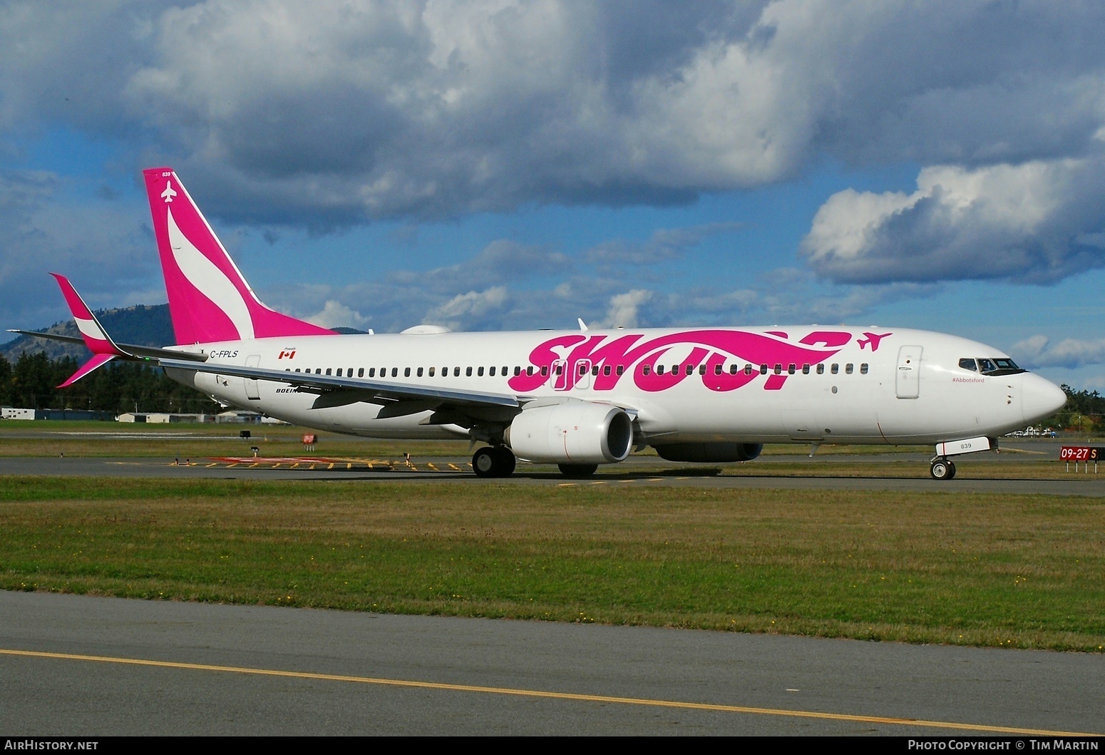 Aircraft Photo of C-FPLS | Boeing 737-8CT | Swoop | AirHistory.net #400270