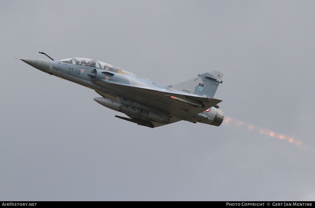 Aircraft Photo of 524 | Dassault Mirage 2000B | France - Air Force | AirHistory.net #400310