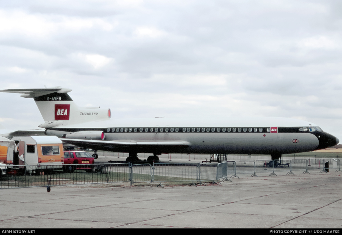 Aircraft Photo of G-AVFB | Hawker Siddeley HS-121 Trident 2E | BEA - British European Airways | AirHistory.net #400339