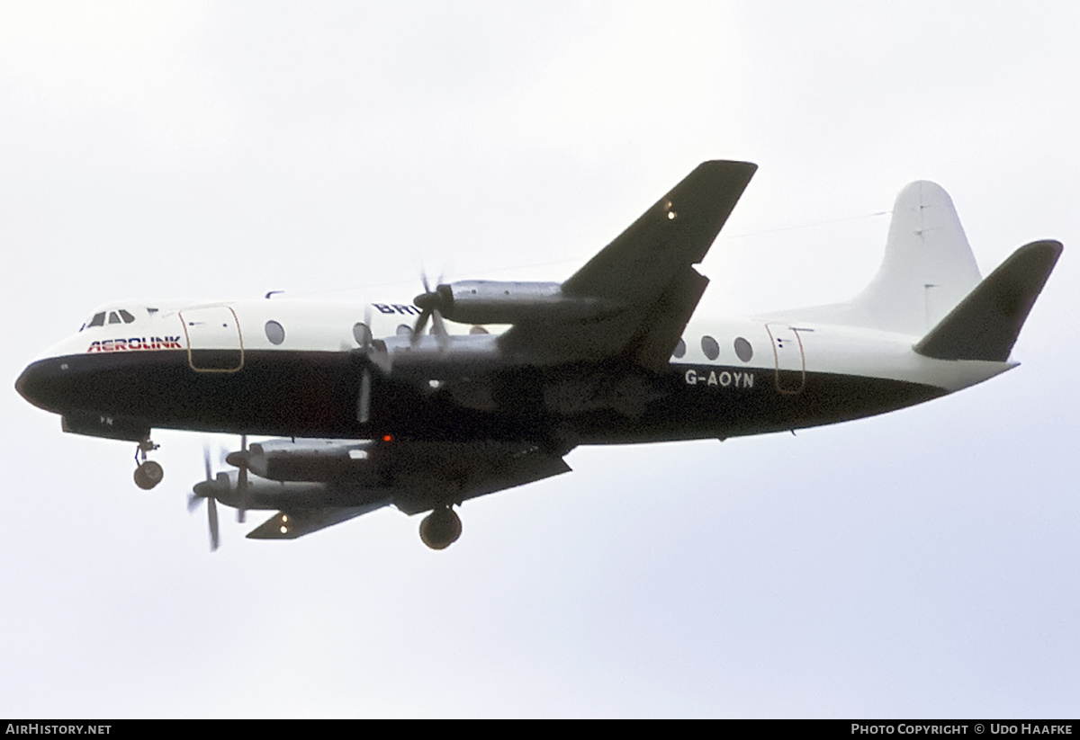 Aircraft Photo of G-AOYN | Vickers 806 Viscount | British Air Ferries - BAF | AirHistory.net #400348