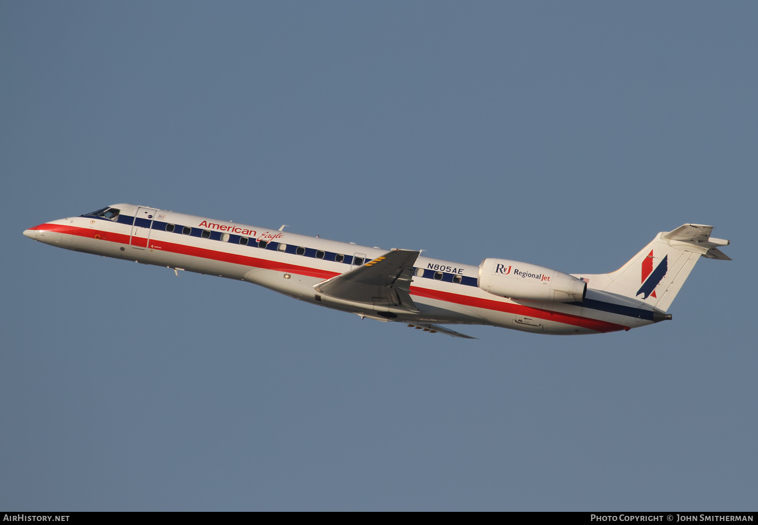 Aircraft Photo of N805AE | Embraer ERJ-140LR (EMB-135KL) | American Eagle | AirHistory.net #400443