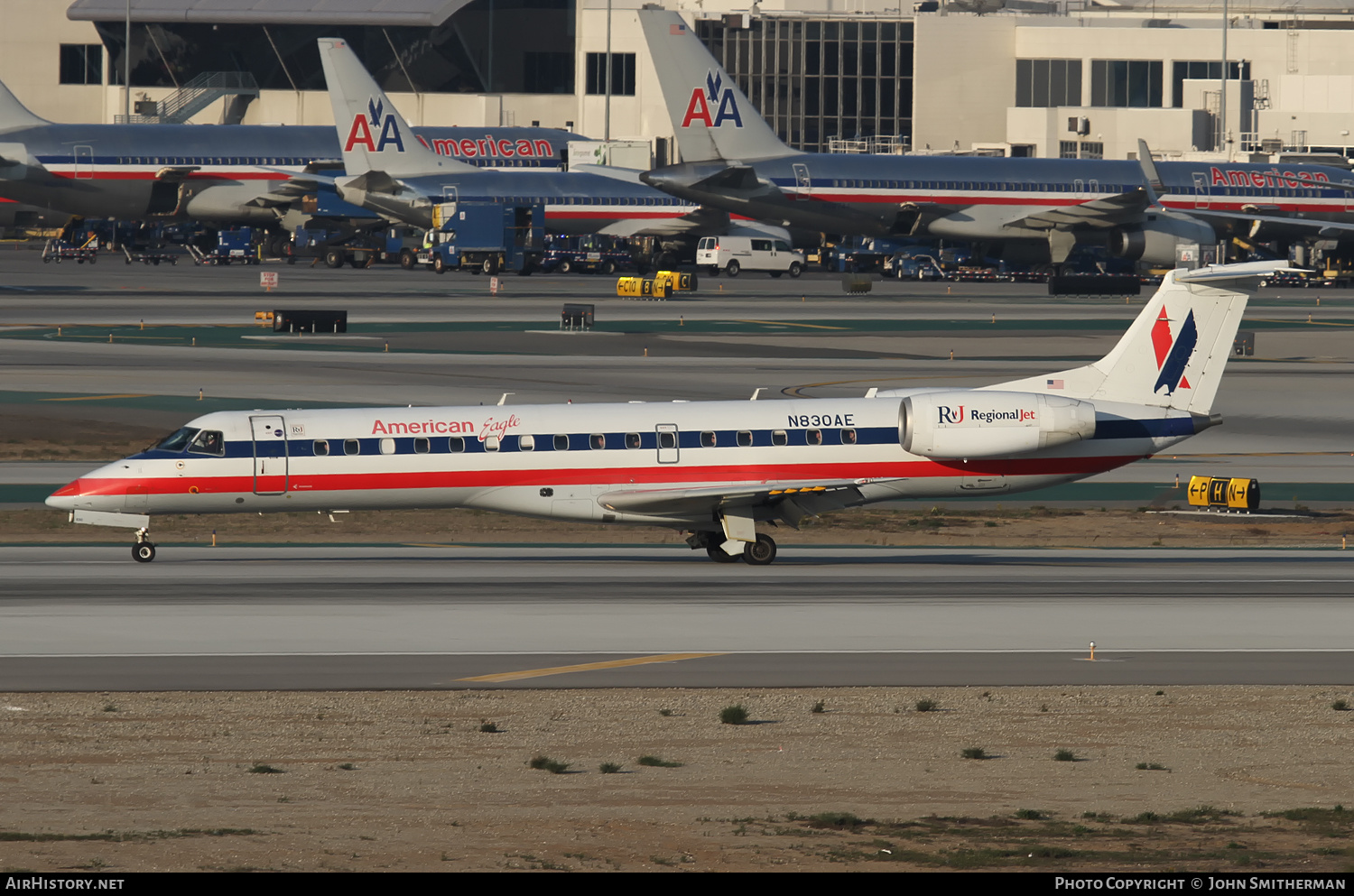 Aircraft Photo of N830AE | Embraer ERJ-140LR (EMB-135KL) | American Eagle | AirHistory.net #400455