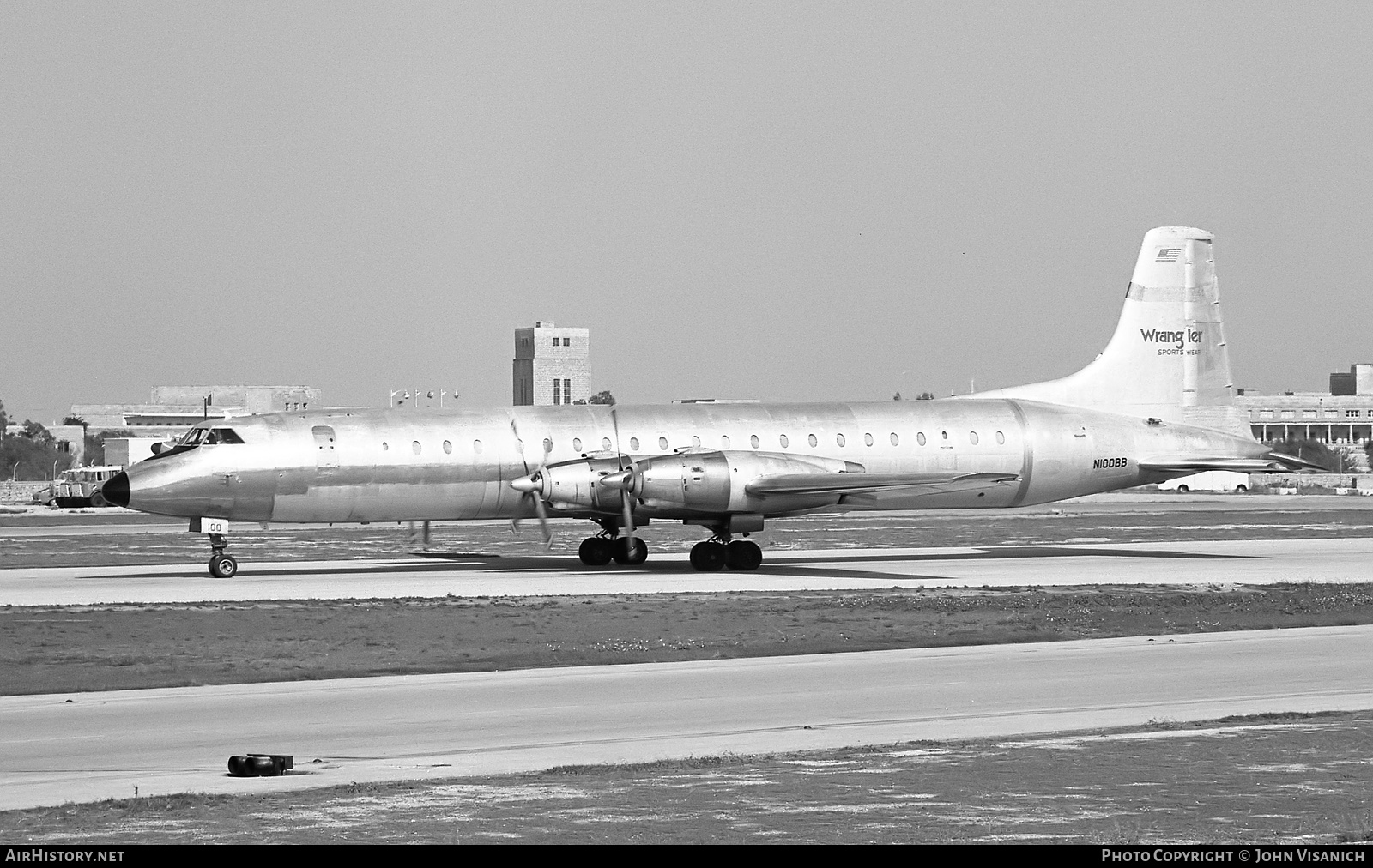 Aircraft Photo of N100BB | Canadair CL-44D4-6 | Wrangler Aviation | AirHistory.net #400486