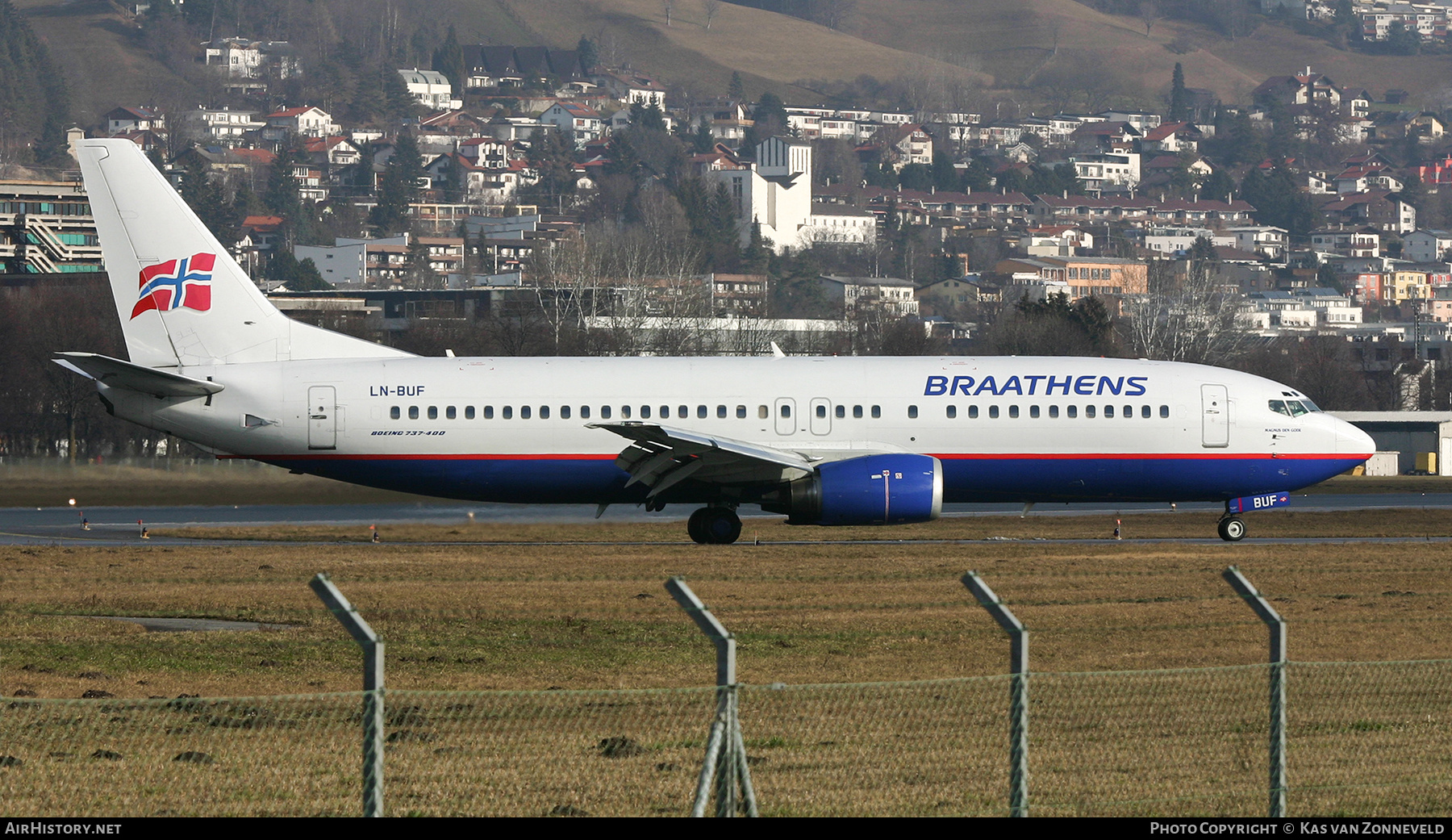 Aircraft Photo of LN-BUF | Boeing 737-405 | Braathens | AirHistory.net #400491