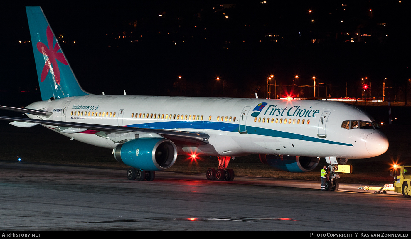 Aircraft Photo of G-OOBD | Boeing 757-28A | First Choice Airways | AirHistory.net #400498