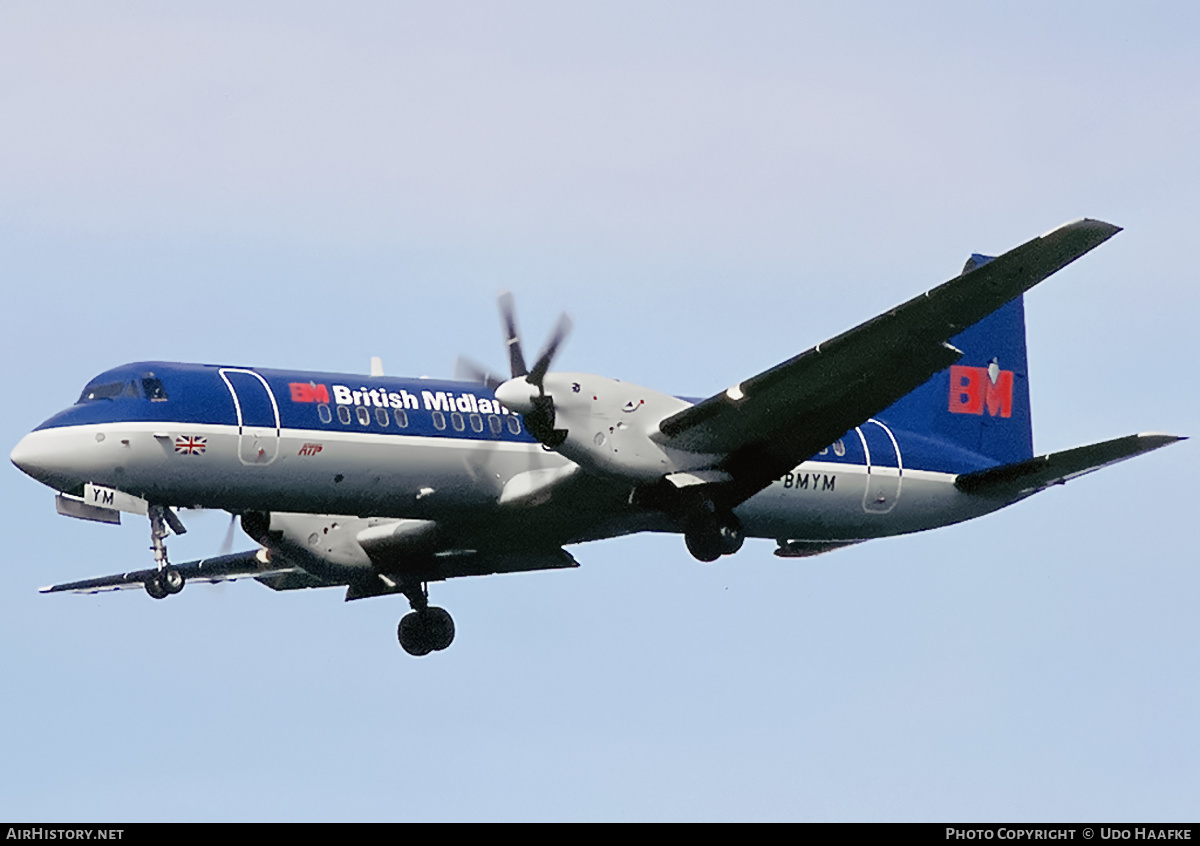 Aircraft Photo of G-BMYM | British Aerospace ATP | British Midland Airways - BMA | AirHistory.net #400512