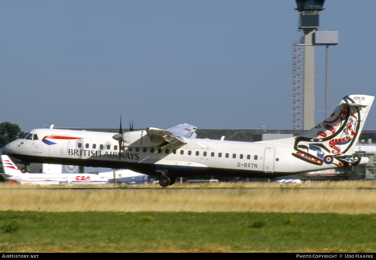Aircraft Photo of G-BXTN | ATR ATR-72-202 | British Airways | AirHistory.net #400522