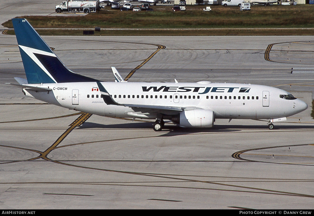 Aircraft Photo of C-GWCM | Boeing 737-7CT | WestJet | AirHistory.net #400523
