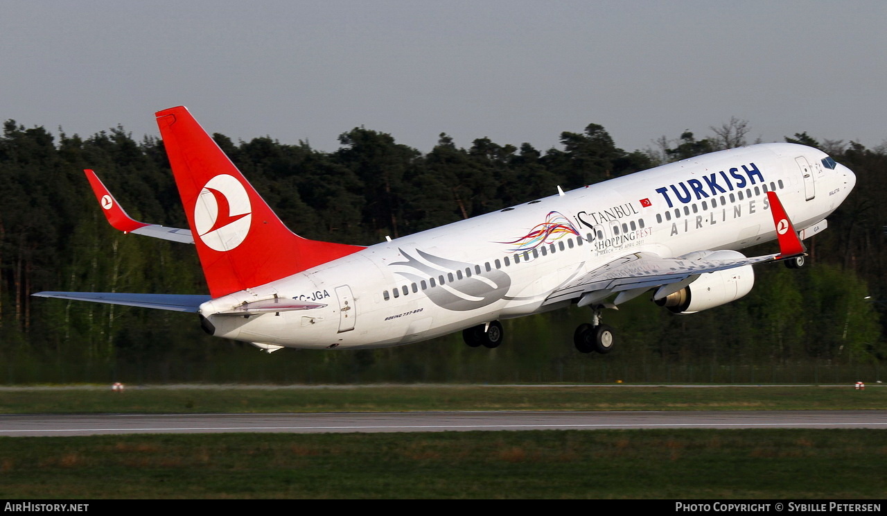 Aircraft Photo of TC-JGA | Boeing 737-8F2 | Turkish Airlines | AirHistory.net #400535