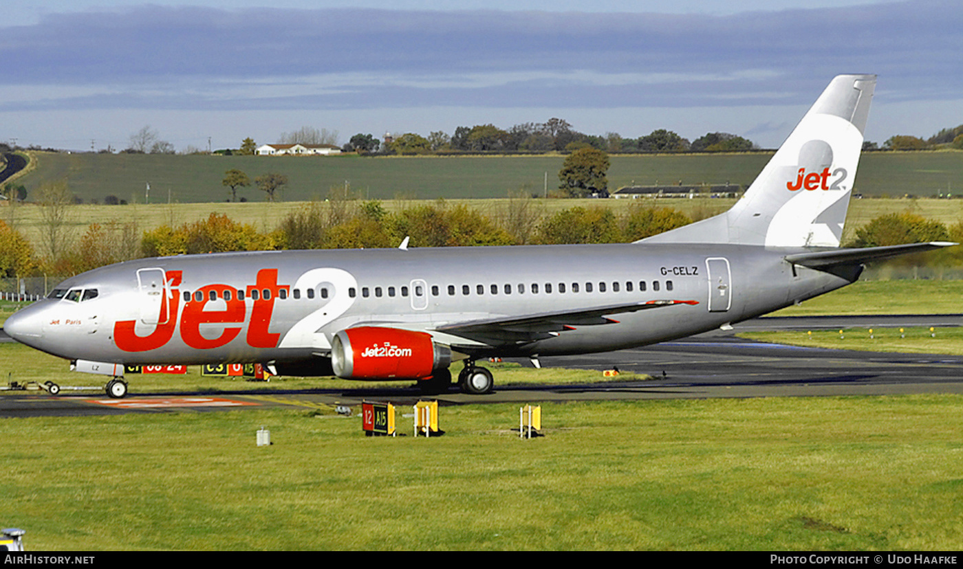 Aircraft Photo of G-CELZ | Boeing 737-377(QC) | Jet2 | AirHistory.net #400536