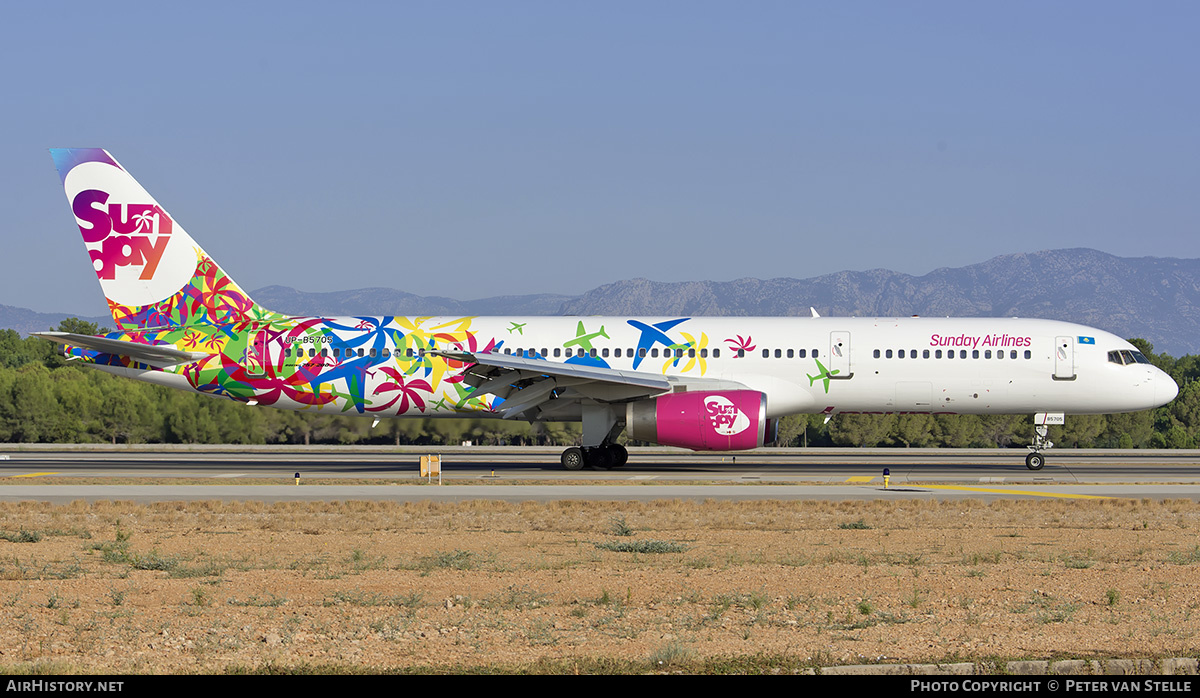 Aircraft Photo of UP-B5705 | Boeing 757-204 | Sunday Airlines | AirHistory.net #400564