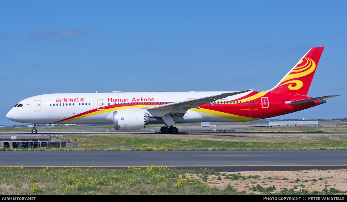 Aircraft Photo of B-207V | Boeing 787-9 Dreamliner | Hainan Airlines | AirHistory.net #400572