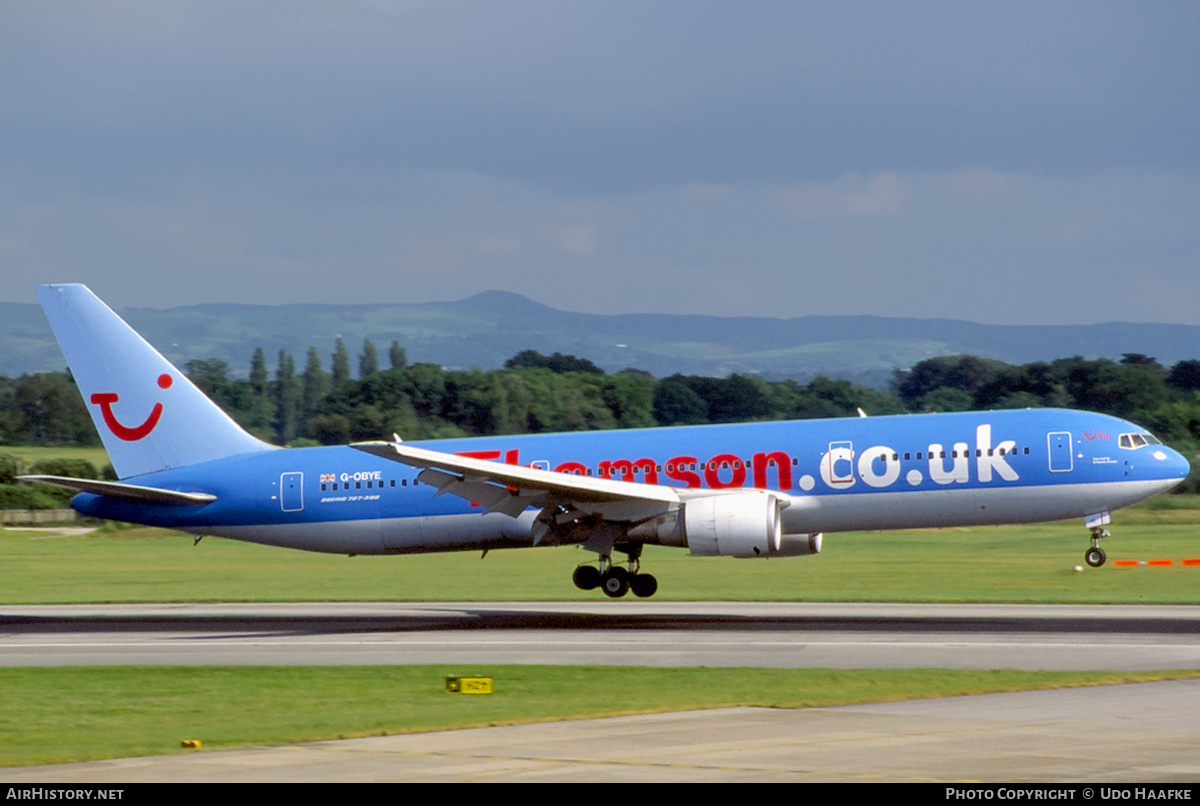 Aircraft Photo of G-OBYE | Boeing 767-304/ER | Thomson Holidays | AirHistory.net #400597