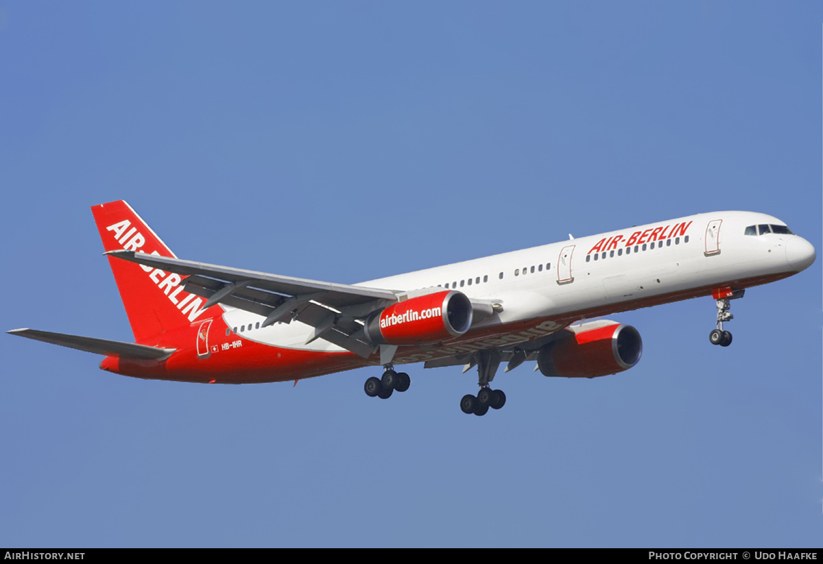 Aircraft Photo of HB-IHR | Boeing 757-2G5 | Air Berlin | AirHistory.net #400611