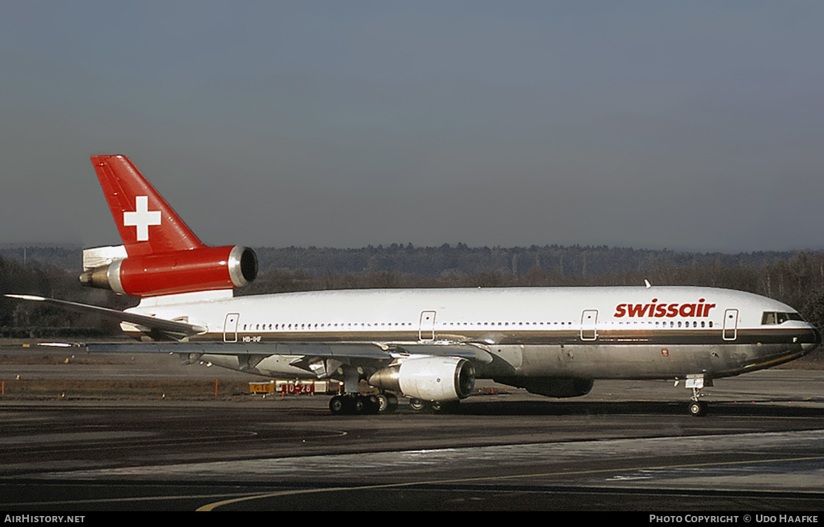Aircraft Photo of HB-IHF | McDonnell Douglas DC-10-30 | Swissair | AirHistory.net #400615
