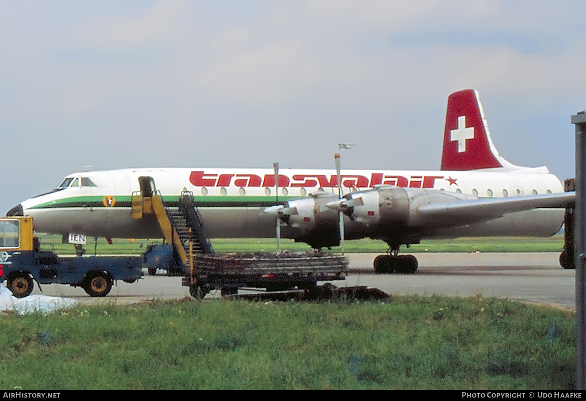 Aircraft Photo of HB-IEN | Canadair CL-44D4-2 | Transvalair | AirHistory.net #400617