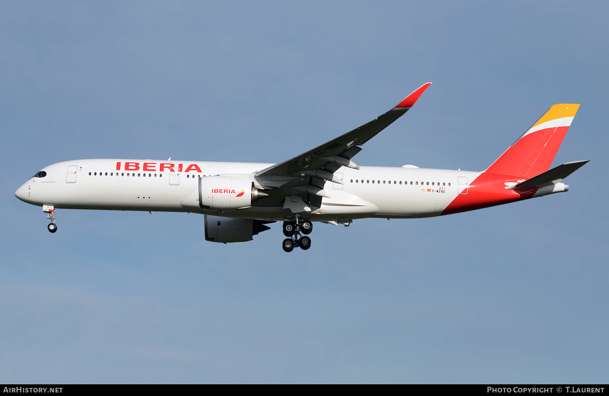 Aircraft Photo of F-WZND | Airbus A350-941 | Iberia | AirHistory.net #400668