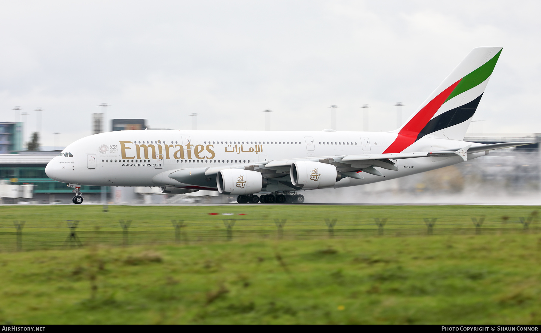 Aircraft Photo of A6-EUC | Airbus A380-861 | Emirates | AirHistory.net #400680