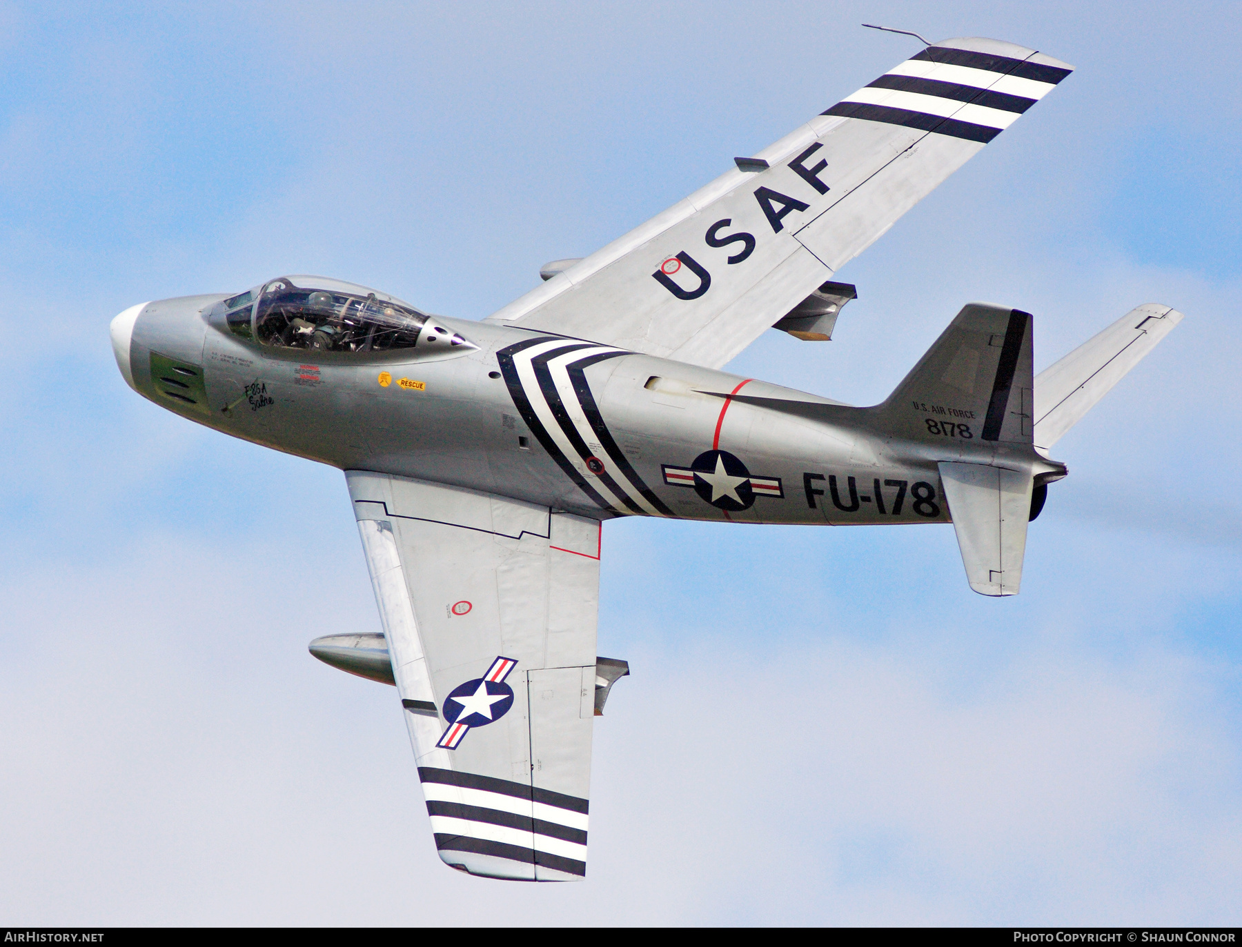 Aircraft Photo of G-SABR / 48-0178 | North American F-86A Sabre | USA - Air Force | AirHistory.net #400728