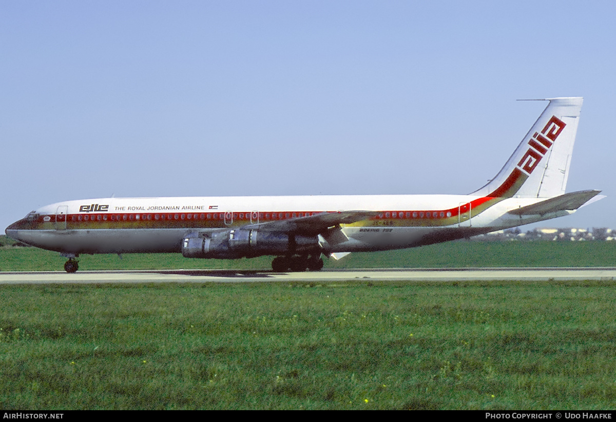 Aircraft Photo of JY-AES | Boeing 707-321C | Alia - The Royal Jordanian Airline | AirHistory.net #400757