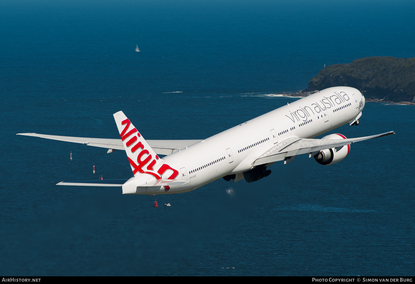 Aircraft Photo of VH-VOZ | Boeing 777-3ZG/ER | Virgin Australia Airlines | AirHistory.net #400813
